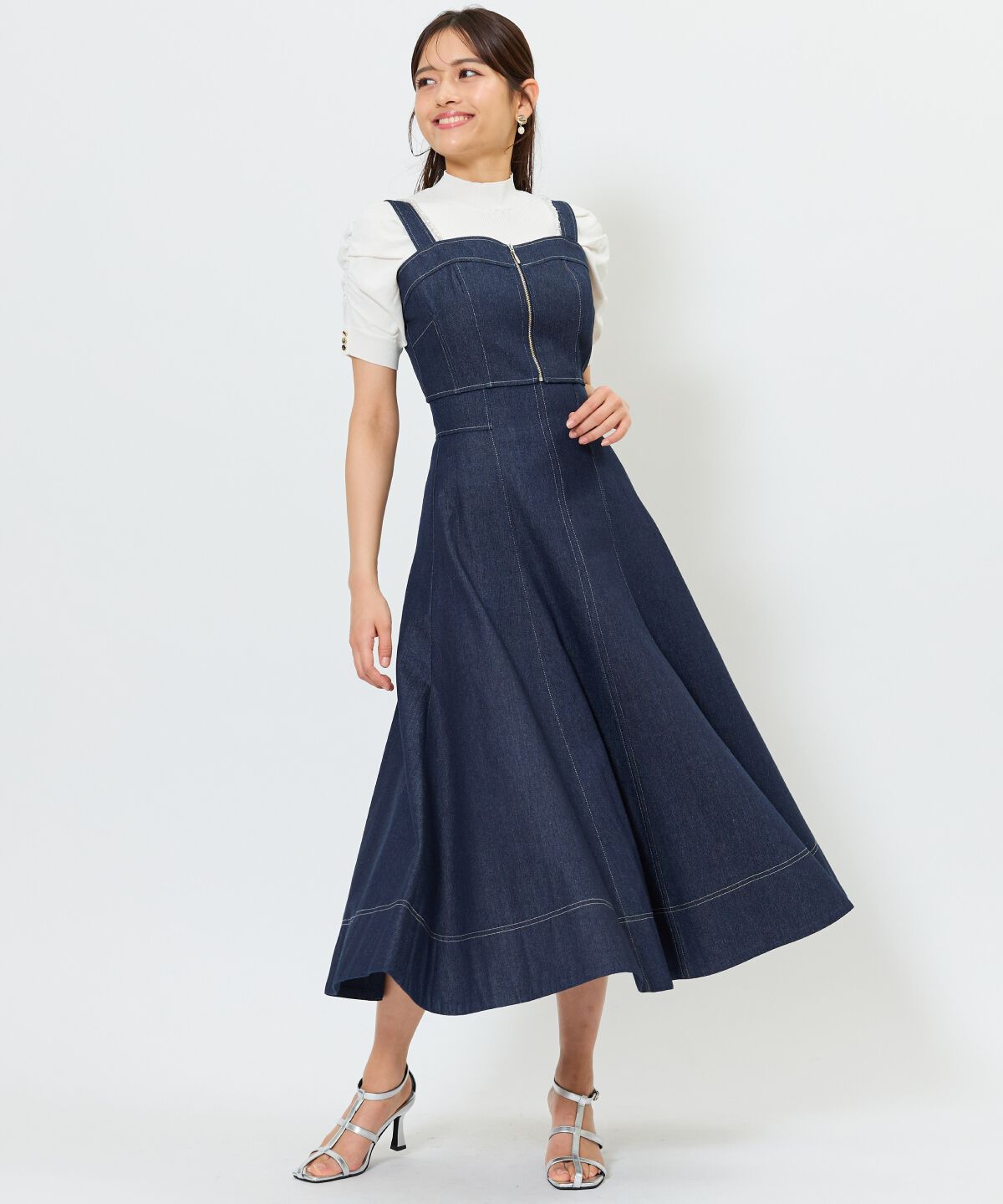 アンドクチュール「ウォッシュドデニムセットアップ」|ワンピース|