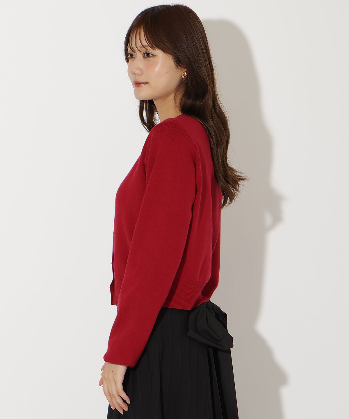 アンドクチュール「ビジュー&times;パールニットカーディガン」|カーディガン|