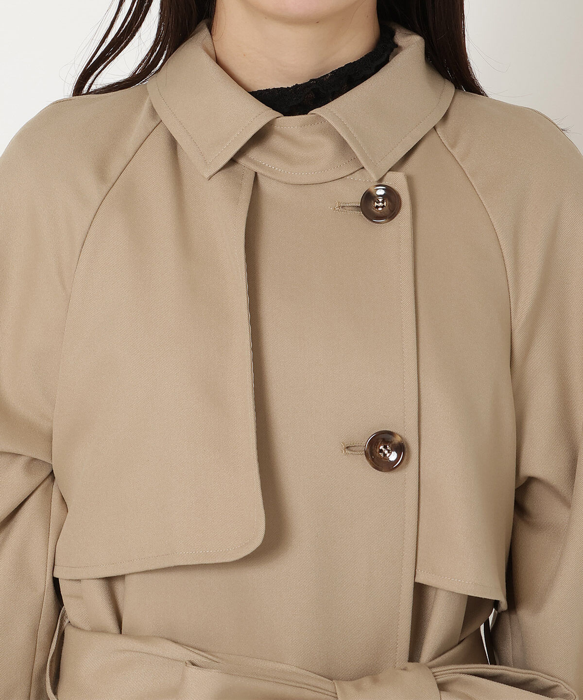 REDYAZEL「スタンドカラートレンチコート」|トレンチコート|