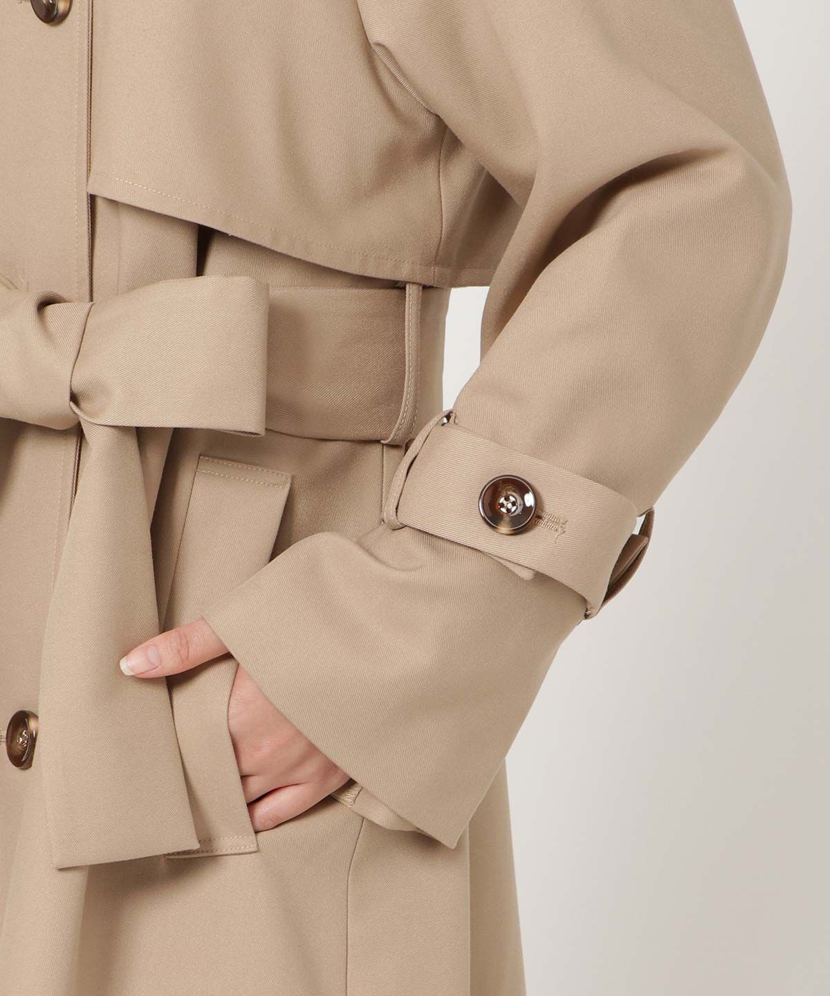 REDYAZEL「スタンドカラートレンチコート」|トレンチコート|