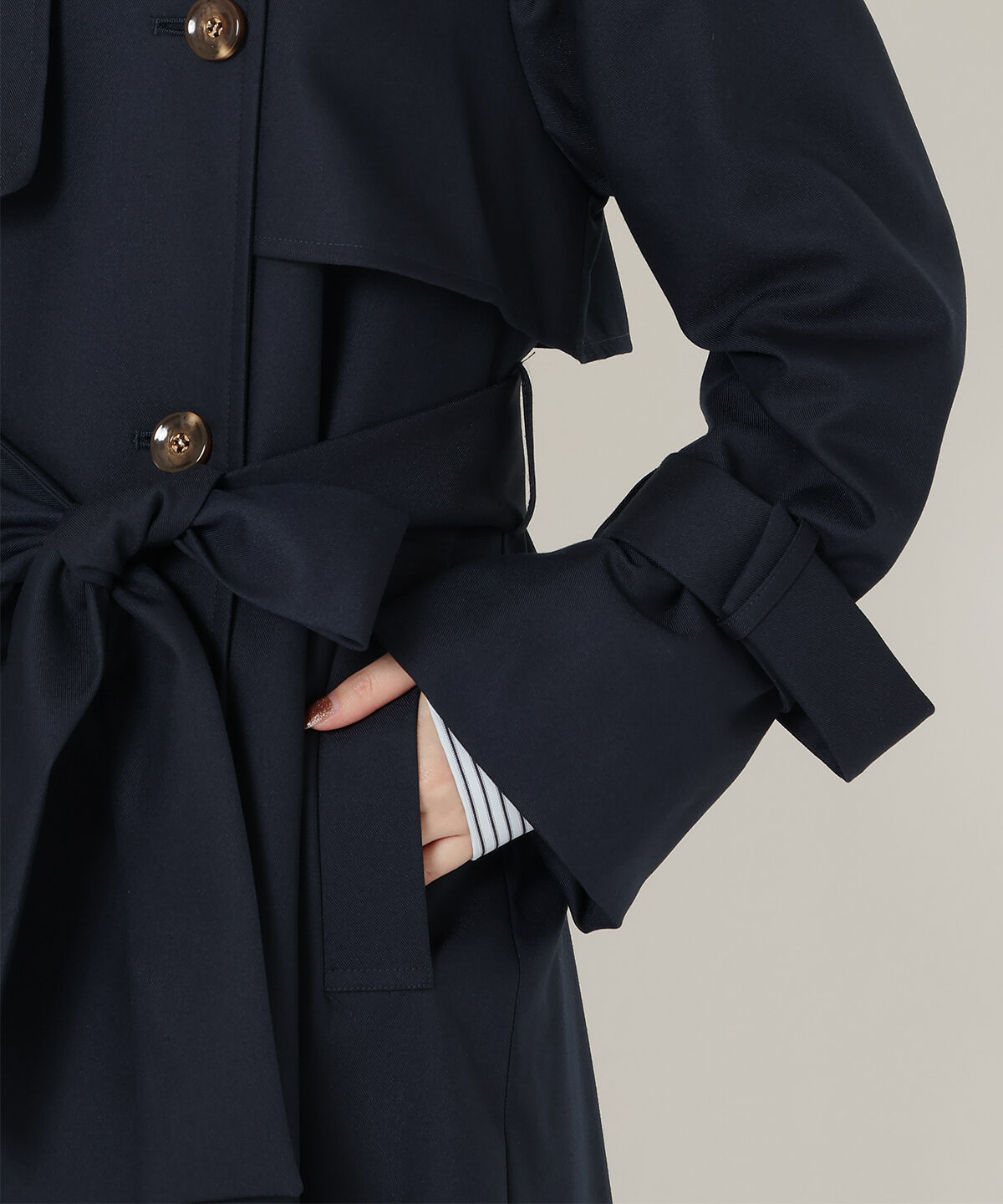 REDYAZEL「スタンドカラートレンチコート」|トレンチコート|