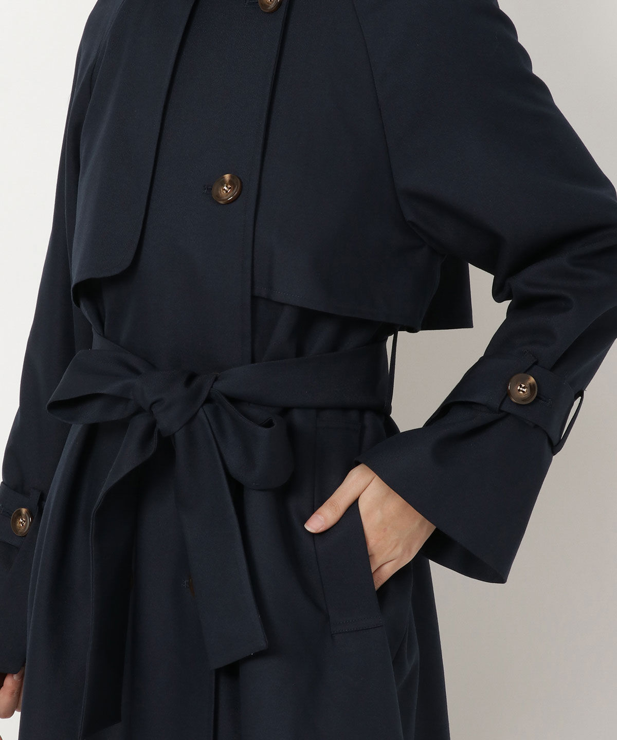 REDYAZEL「スタンドカラートレンチコート」|トレンチコート|