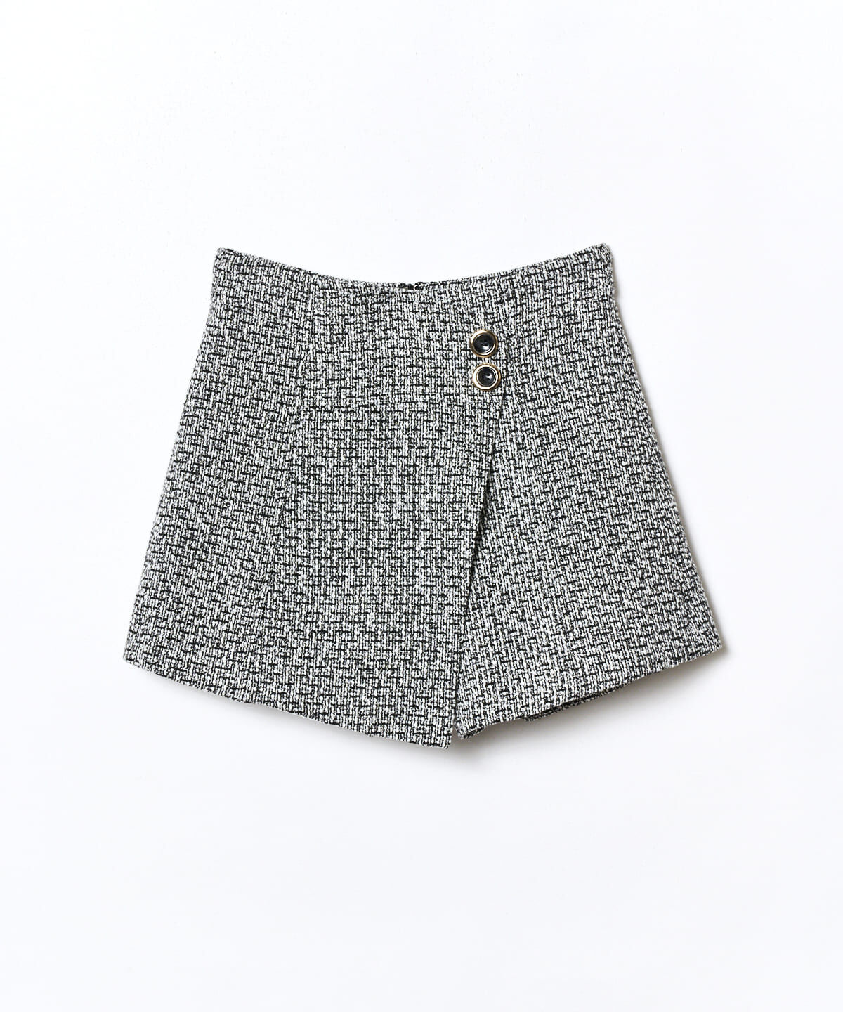 REDYAZEL「ツィードラップショートパンツ」|キュロット|