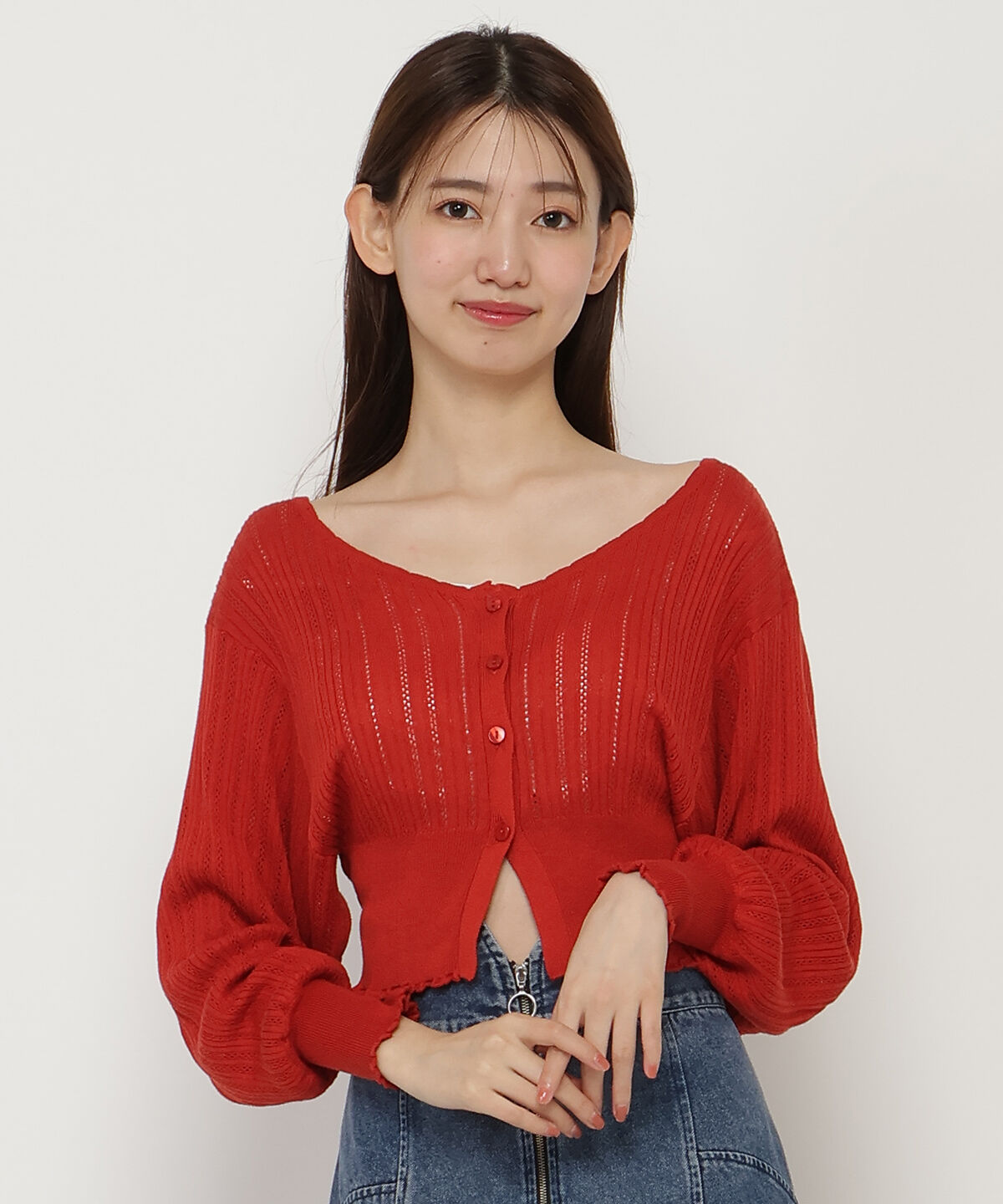 REDYAZEL「クロシェカーディガン」|カーディガン|