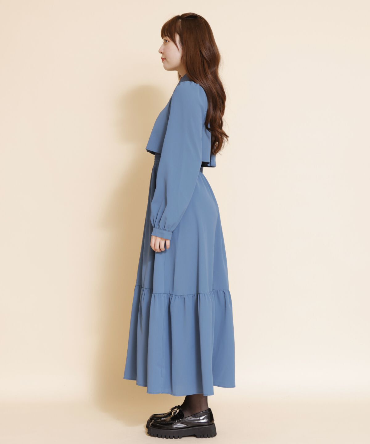 REDYAZEL「ティアードシャツワンピース」|ワンピース|