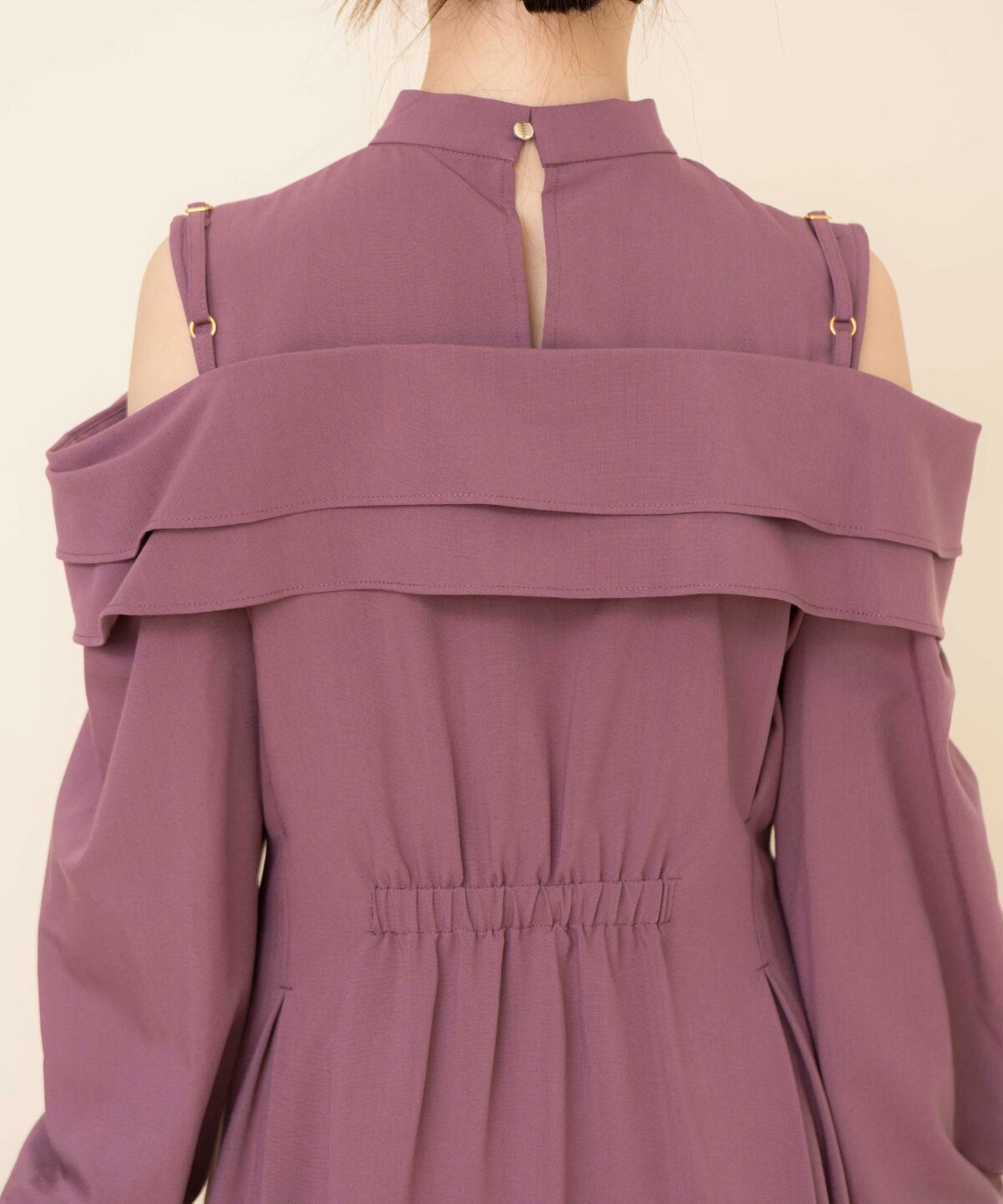 REDYAZEL「オープンショルダーシャツワンピース」|ワンピース|