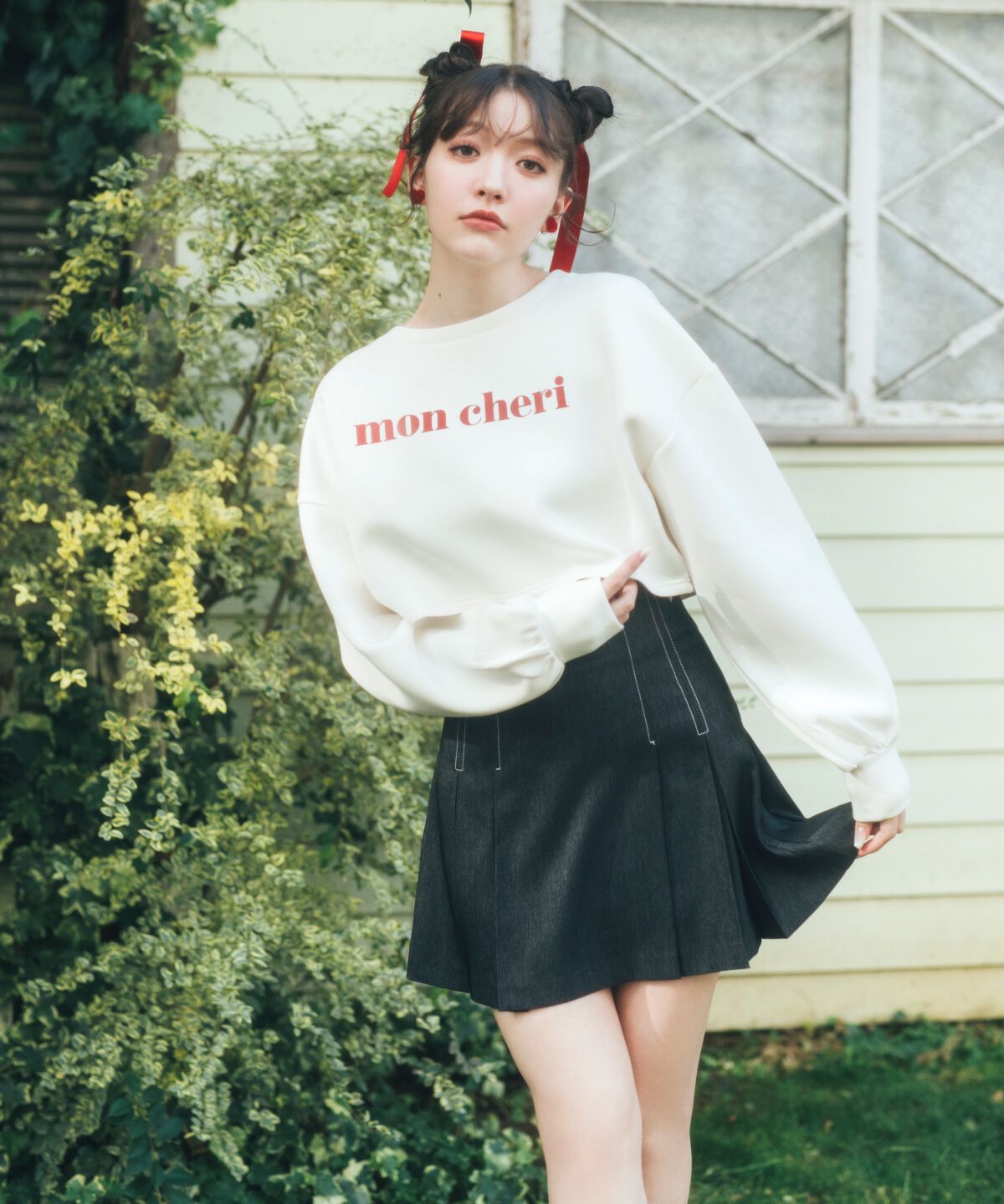 REDYAZEL「mon cheriロゴトップス」|Tシャツ・カットソー|