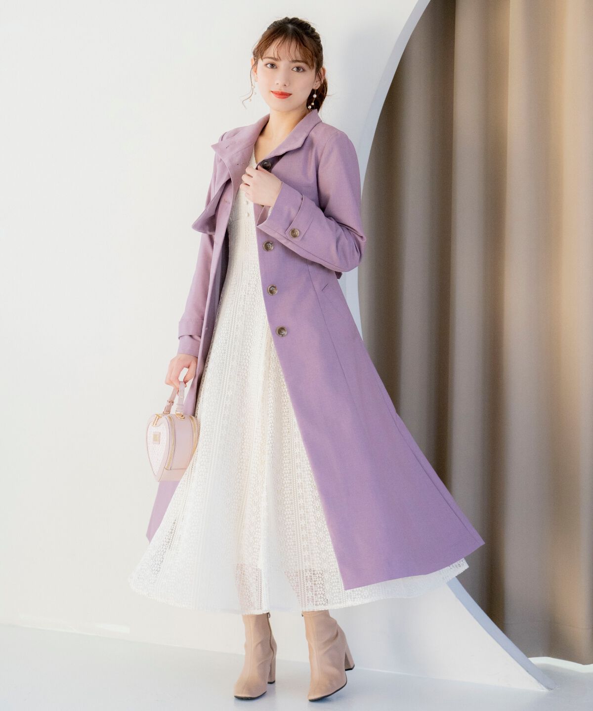 WILLSELECTION「スタンドカラーシングルトレンチコート」|トレンチコート|