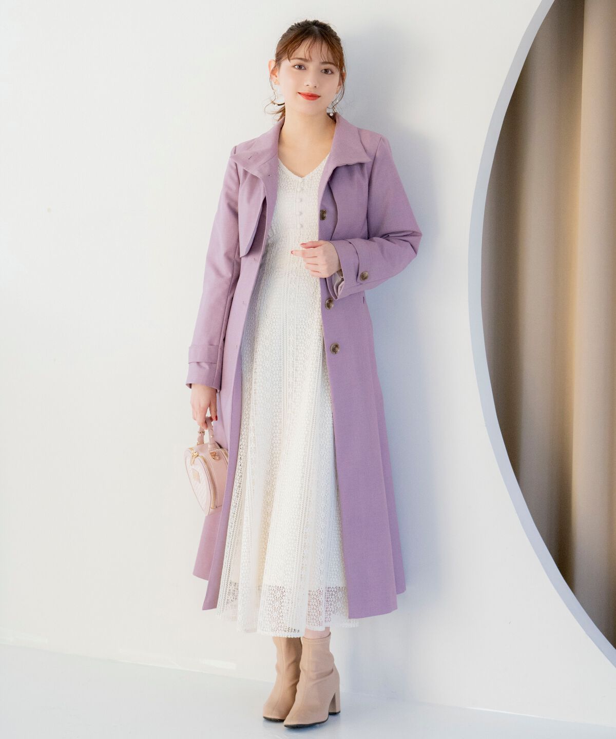 WILLSELECTION「スタンドカラーシングルトレンチコート」|トレンチコート|