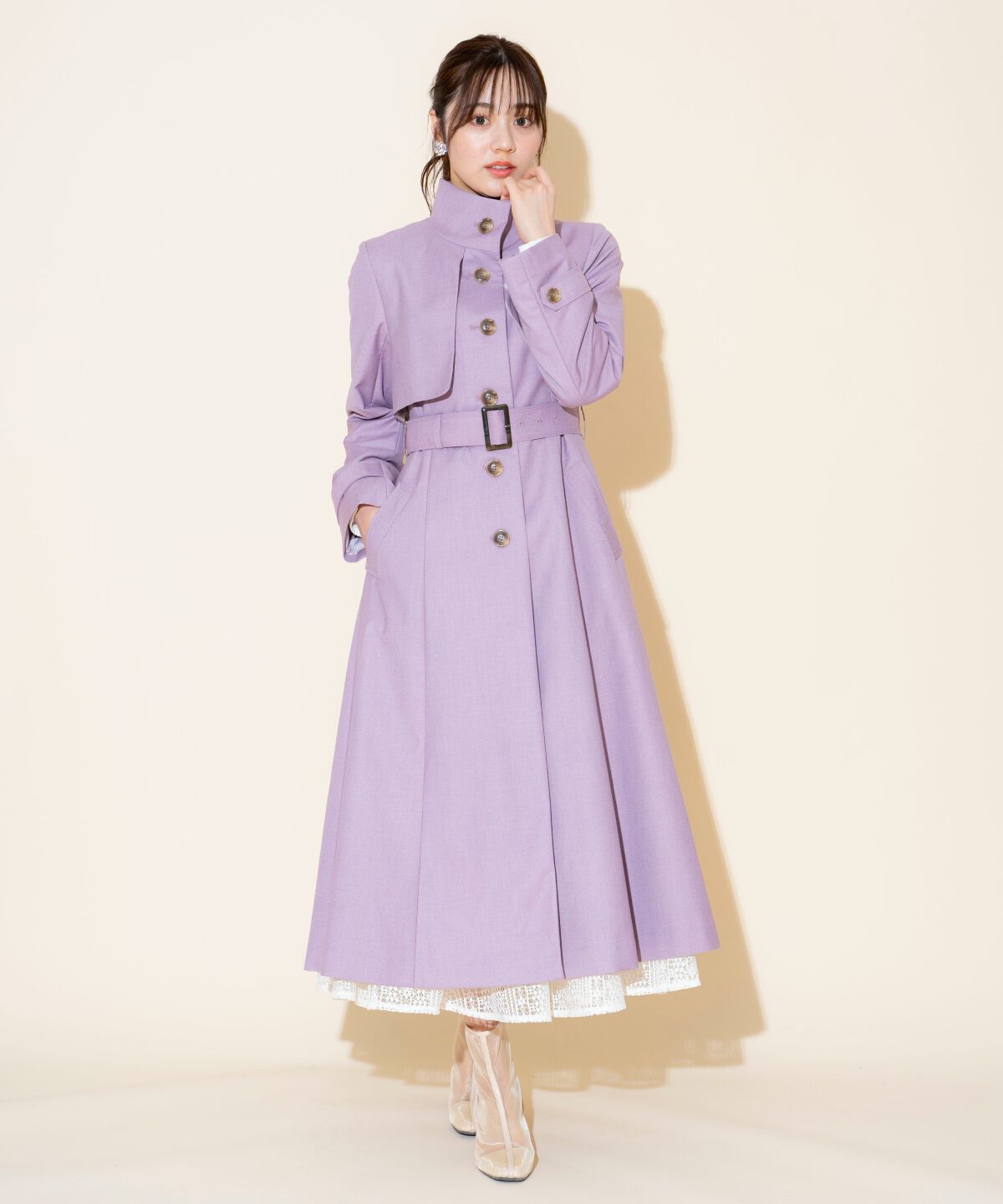 WILLSELECTION「スタンドカラーシングルトレンチコート」|トレンチコート|