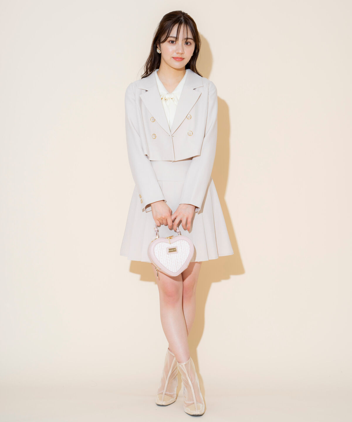 WILLSELECTION「タックプリーツミニスカート」|フレア|