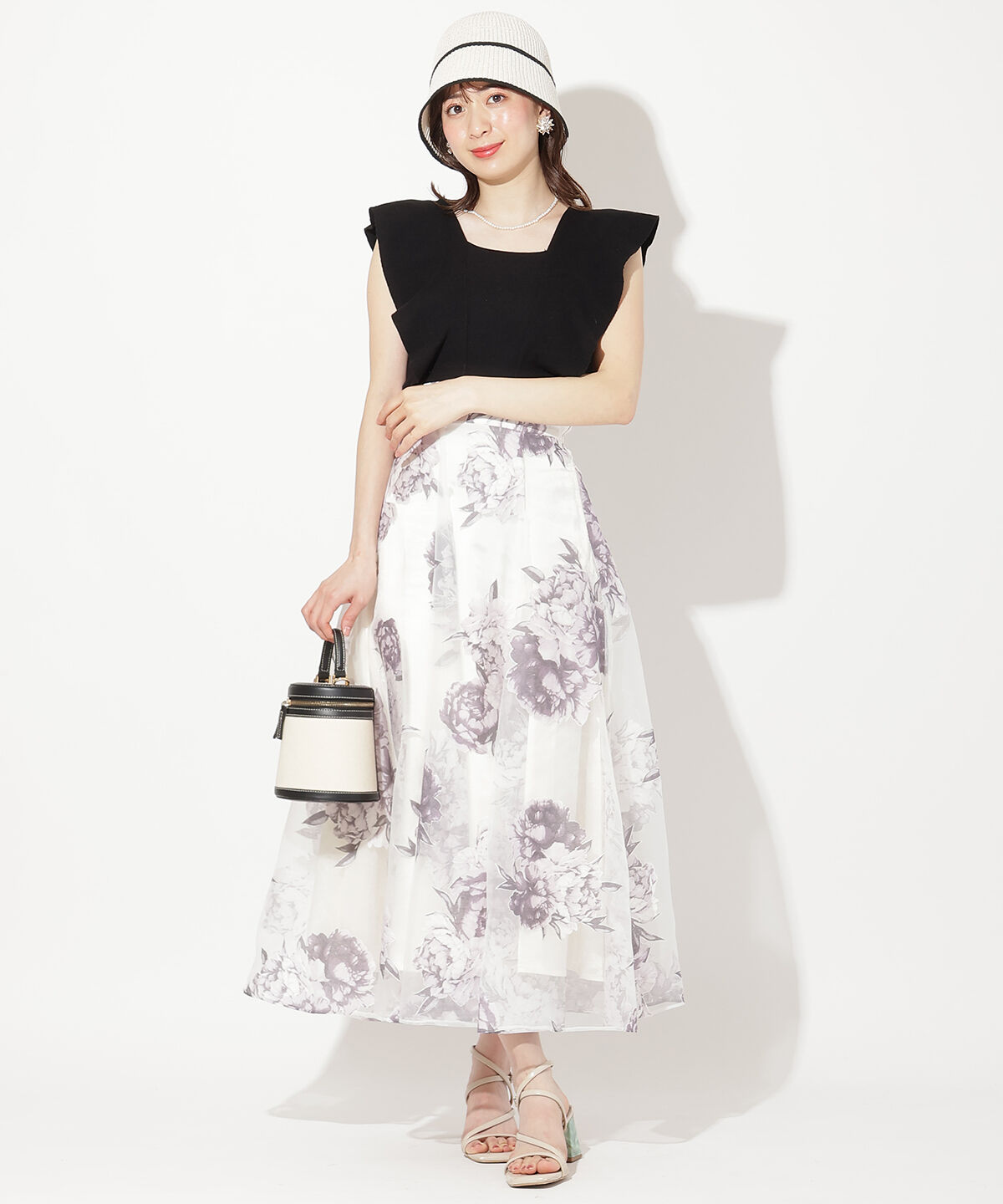 WILLSELECTION「オパールフラワードッキングワンピース」|ワンピース|