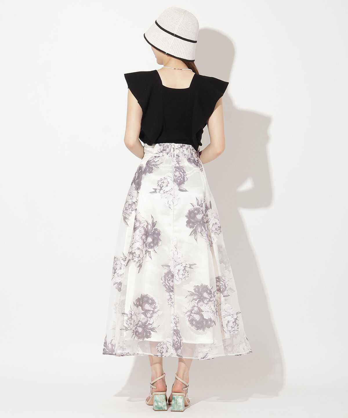 WILLSELECTION「オパールフラワードッキングワンピース」|ワンピース|