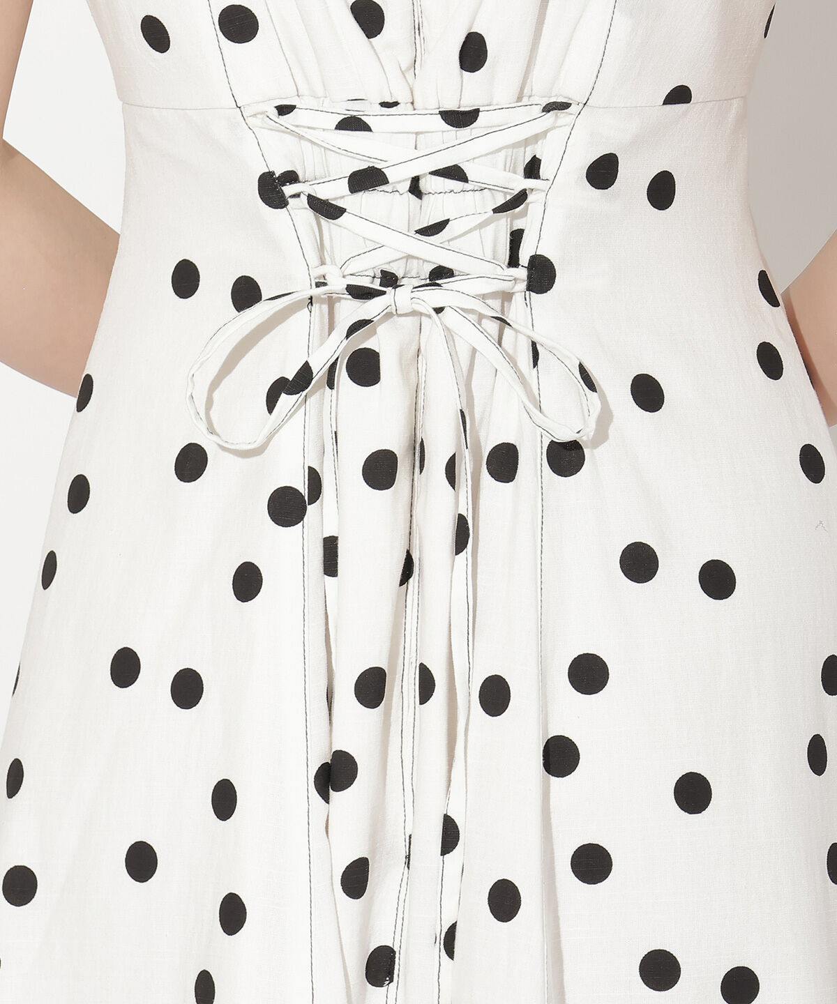 WILLSELECTION「ショルダーリボンノースリーブワンピース」|ワンピース|