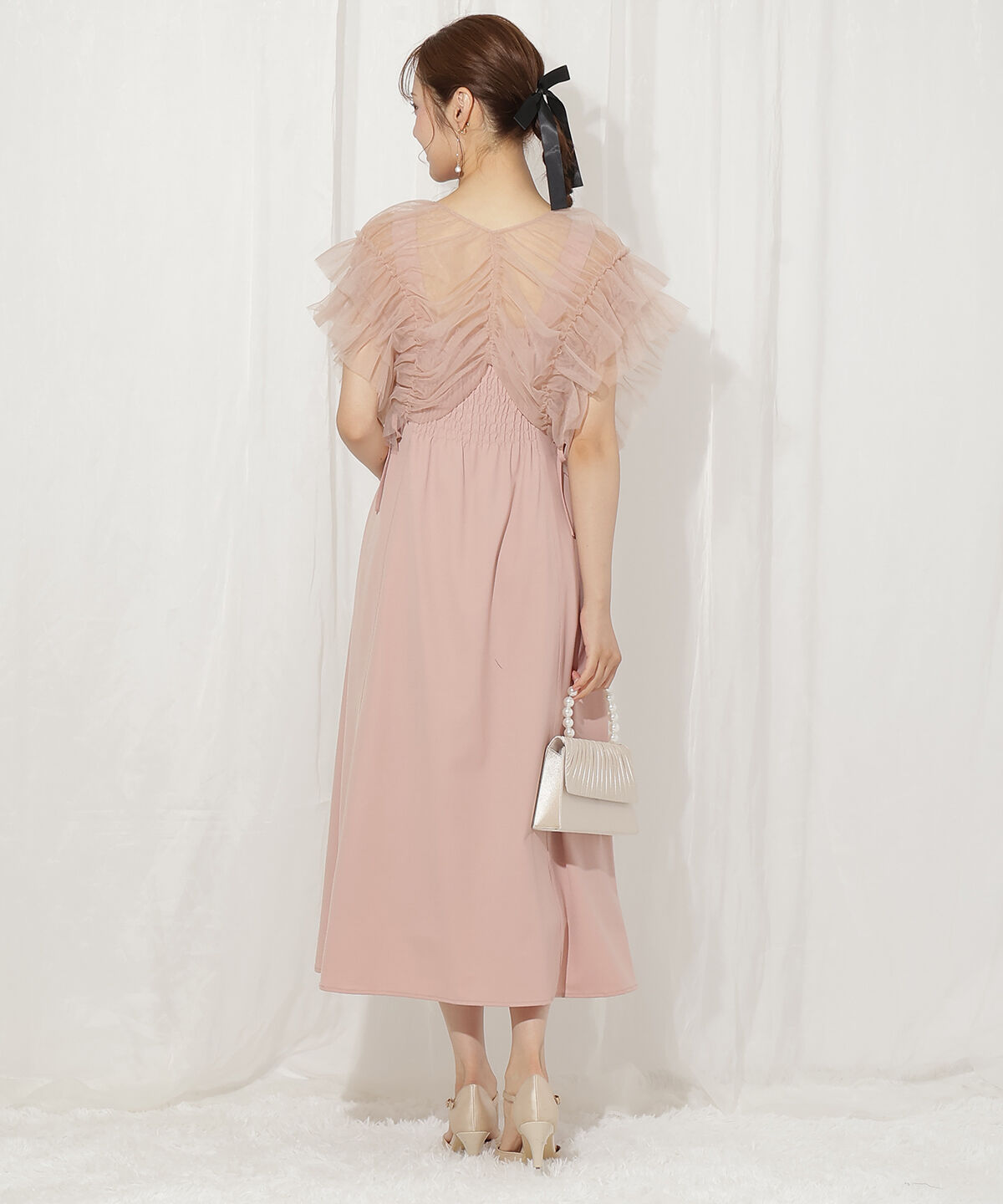 WILLSELECTION「2WAYチュールブラウス&times;ワンピースドレス」|ドレス|