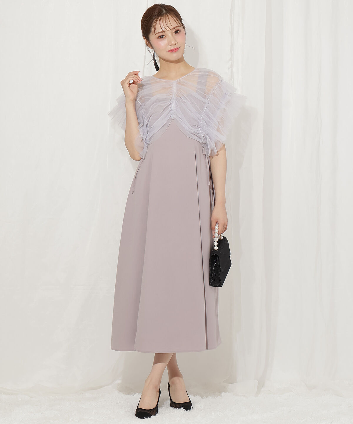 WILLSELECTION「2WAYチュールブラウス&times;ワンピースドレス」|ドレス|