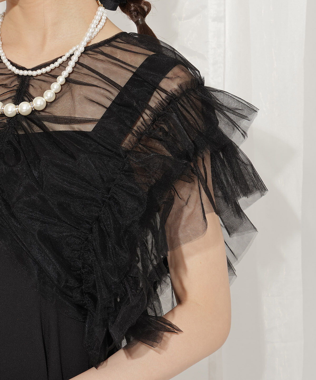 WILLSELECTION「2WAYチュールブラウス&times;ワンピースドレス」|ドレス|