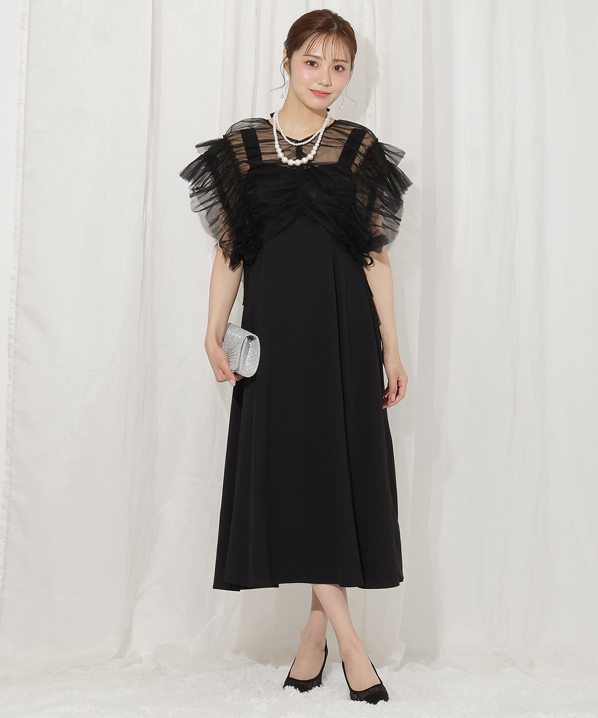 WILLSELECTION「2WAYチュールブラウス&times;ワンピースドレス」|ドレス|