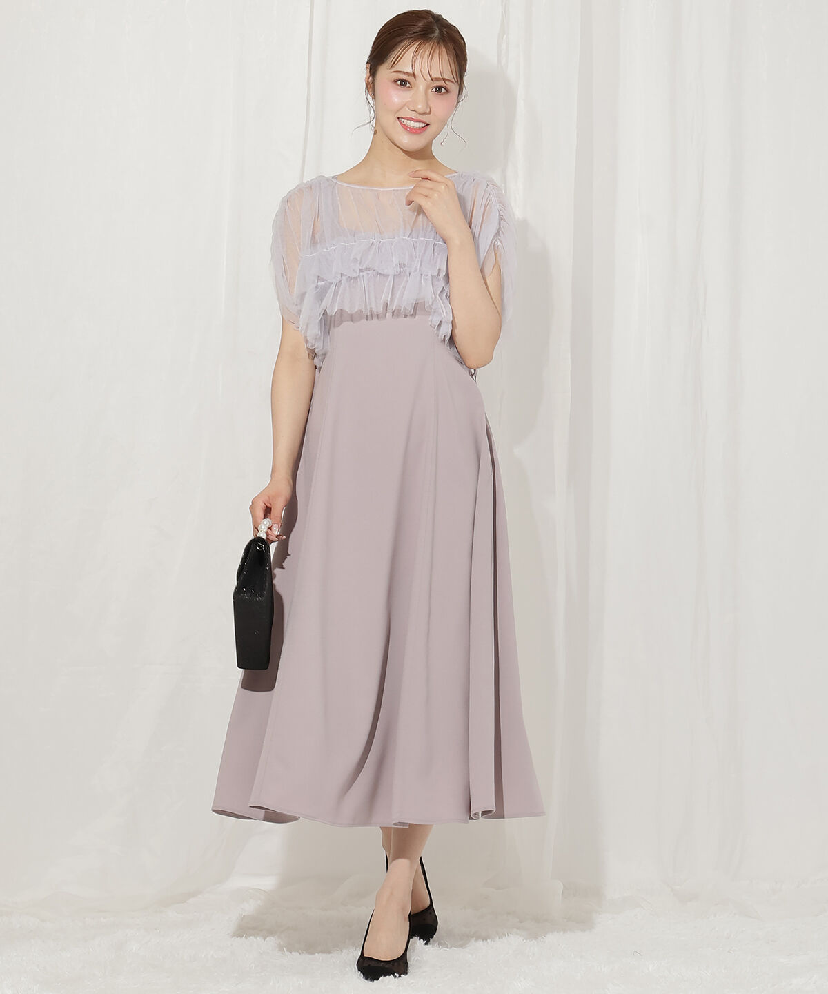 WILLSELECTION「2WAYチュールブラウス&times;ワンピースドレス」|ドレス|