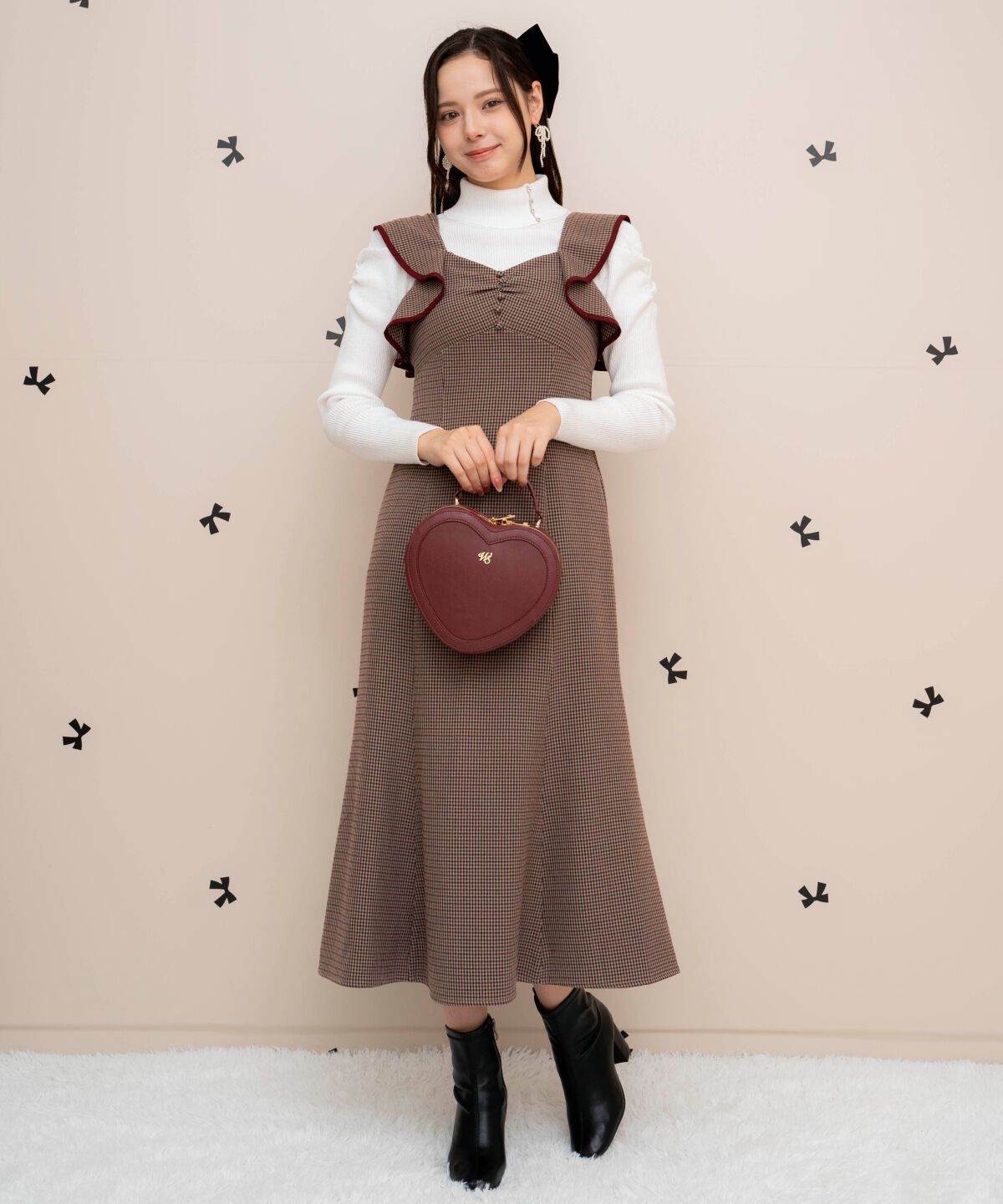 WILLSELECTION「パイピングフリルマーメイドジャンスカ」|ジャンパースカート|