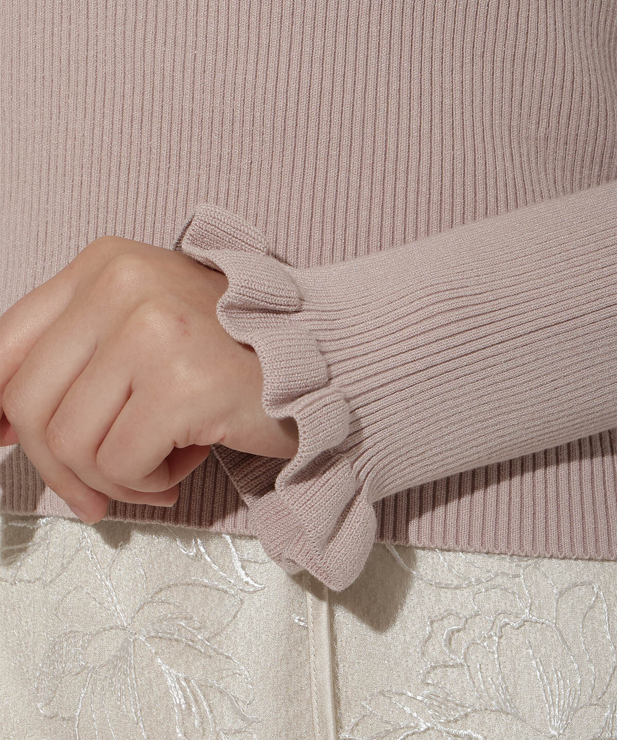 WILLSELECTION「リボンショルダーリブニット」|ニット・セーター|