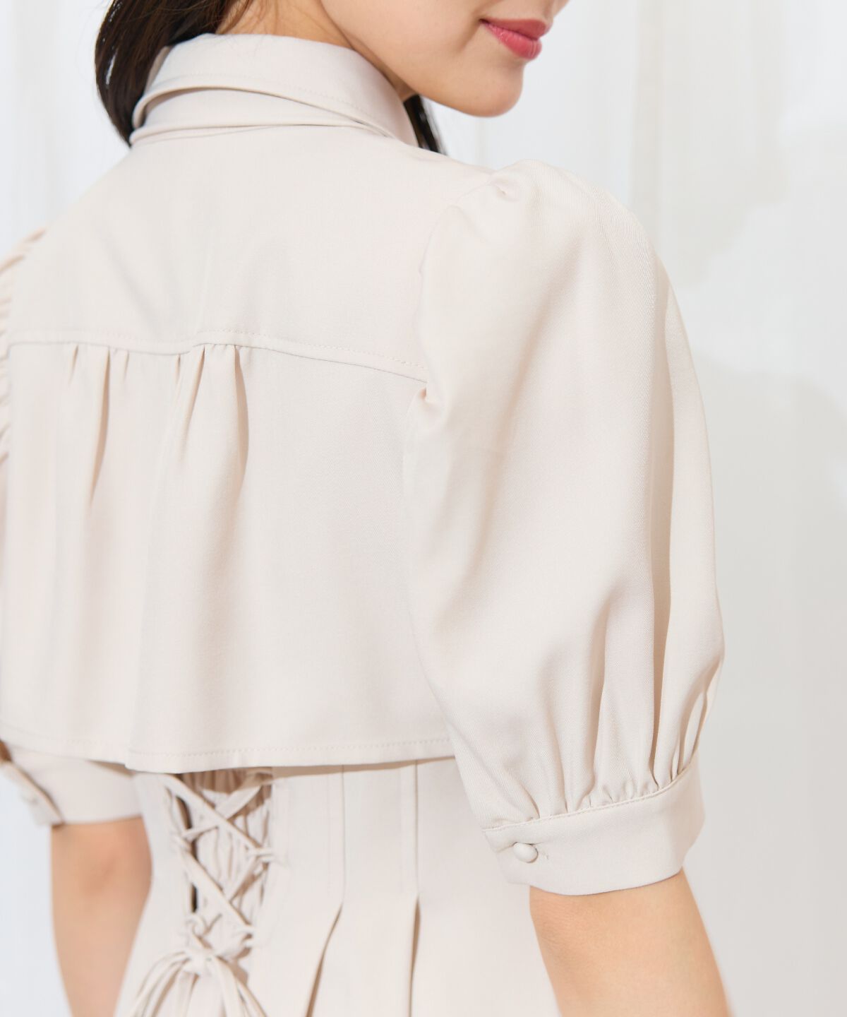 WILLSELECTION「レイヤードライクリボンタイシャツワンピース」|ワンピース|