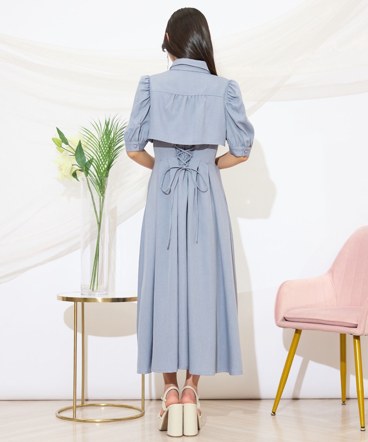 WILLSELECTION「レイヤードライクリボンタイシャツワンピース」|ワンピース|