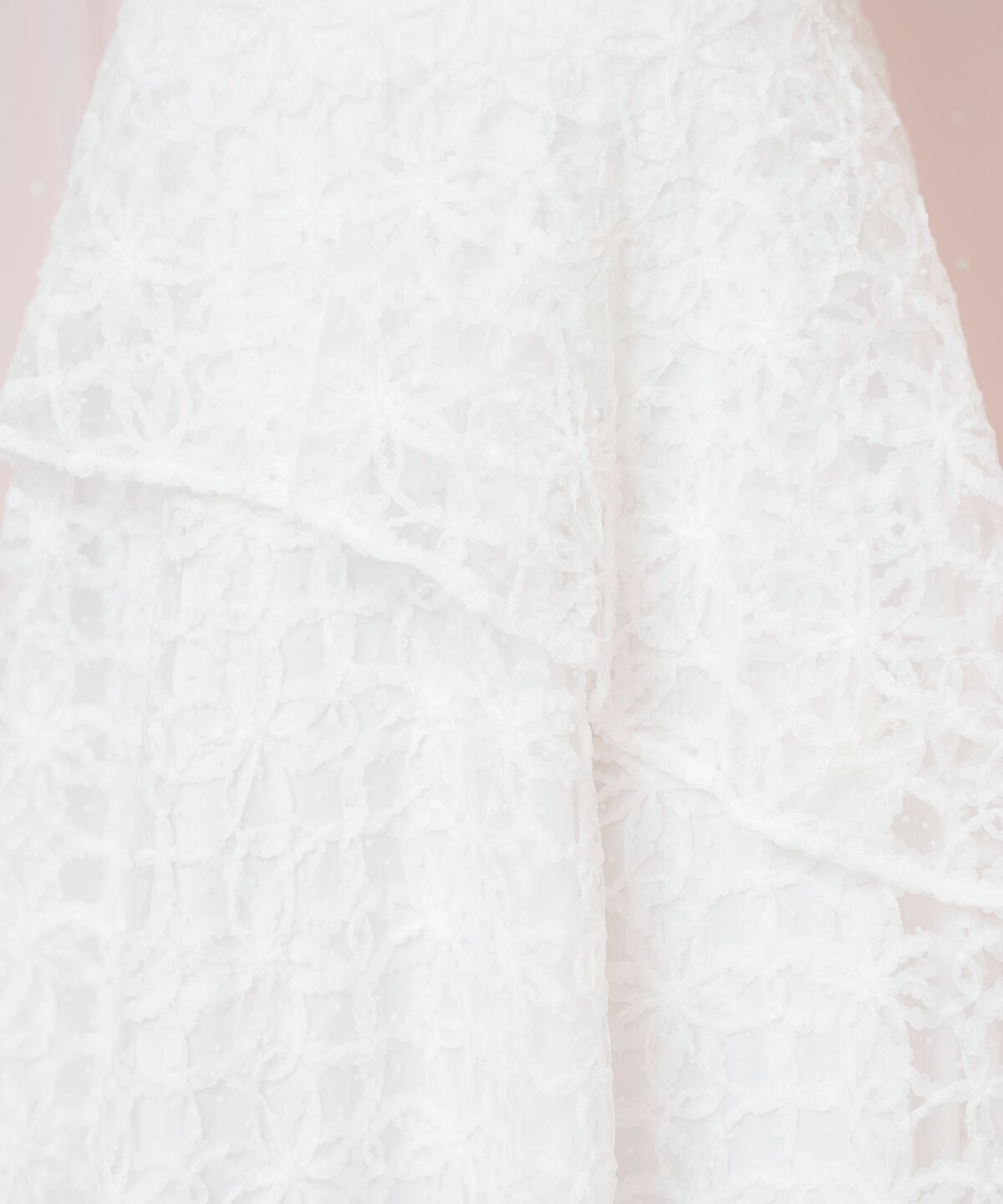 WILLSELECTION「ドットフラワーチュールスカート」|フレア|