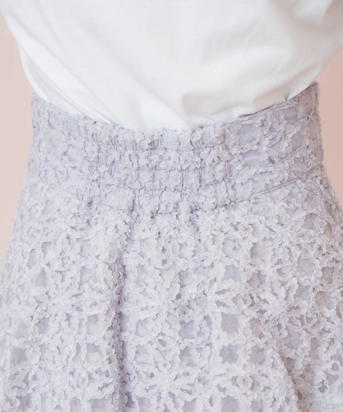 WILLSELECTION「ドットフラワーチュールスカート」|フレア|