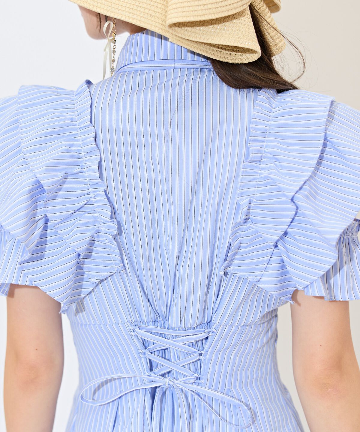 WILLSELECTION「ラッフルスリーブリボンタイワンピース」|ワンピース|