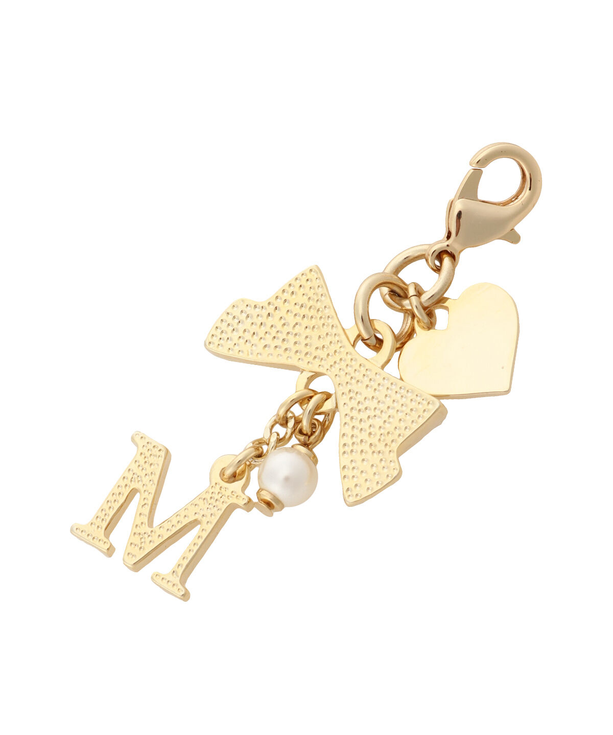 Samantha Thavasa Petit Choice「リボンイニシャルファスナーチャーム(M)」|チャーム・キーホルダー|