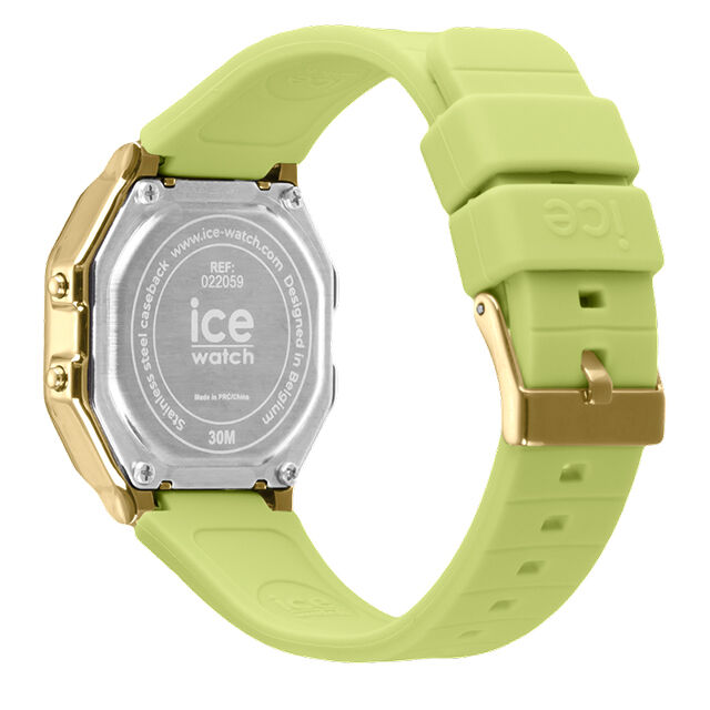 ICE-WATCH「〈ICE-WATCH(ｱｲｽｳｫｯﾁ)〉ICE digit retro ﾀﾞｲｷｸﾞﾘｰﾝ ｽﾓｰﾙ」|腕時計|