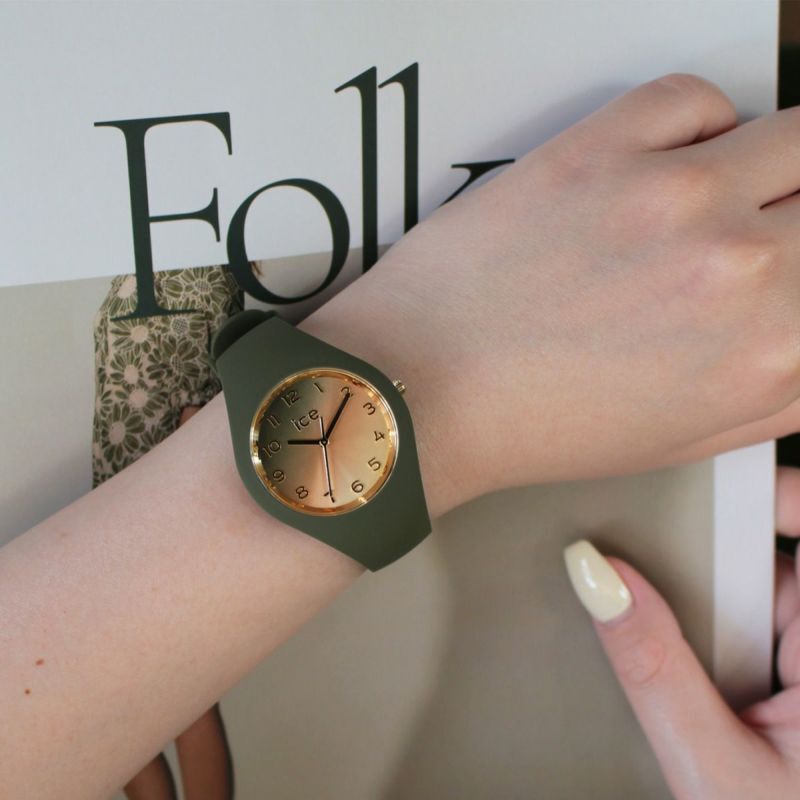 ICE-WATCH「〈ICE-WATCH(ｱｲｽｳｫｯﾁ)〉ICE sunset ｵﾘｰﾌﾞｸﾞﾘｰﾝS37」|腕時計|GREEN