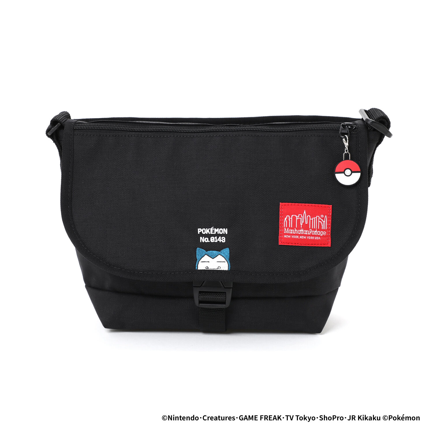 Manhattan Portage「Nylon Messenger Bag JR Flap Zipper Pocket Pokemon Kabigon」|ショルダー・メッセンジャー|