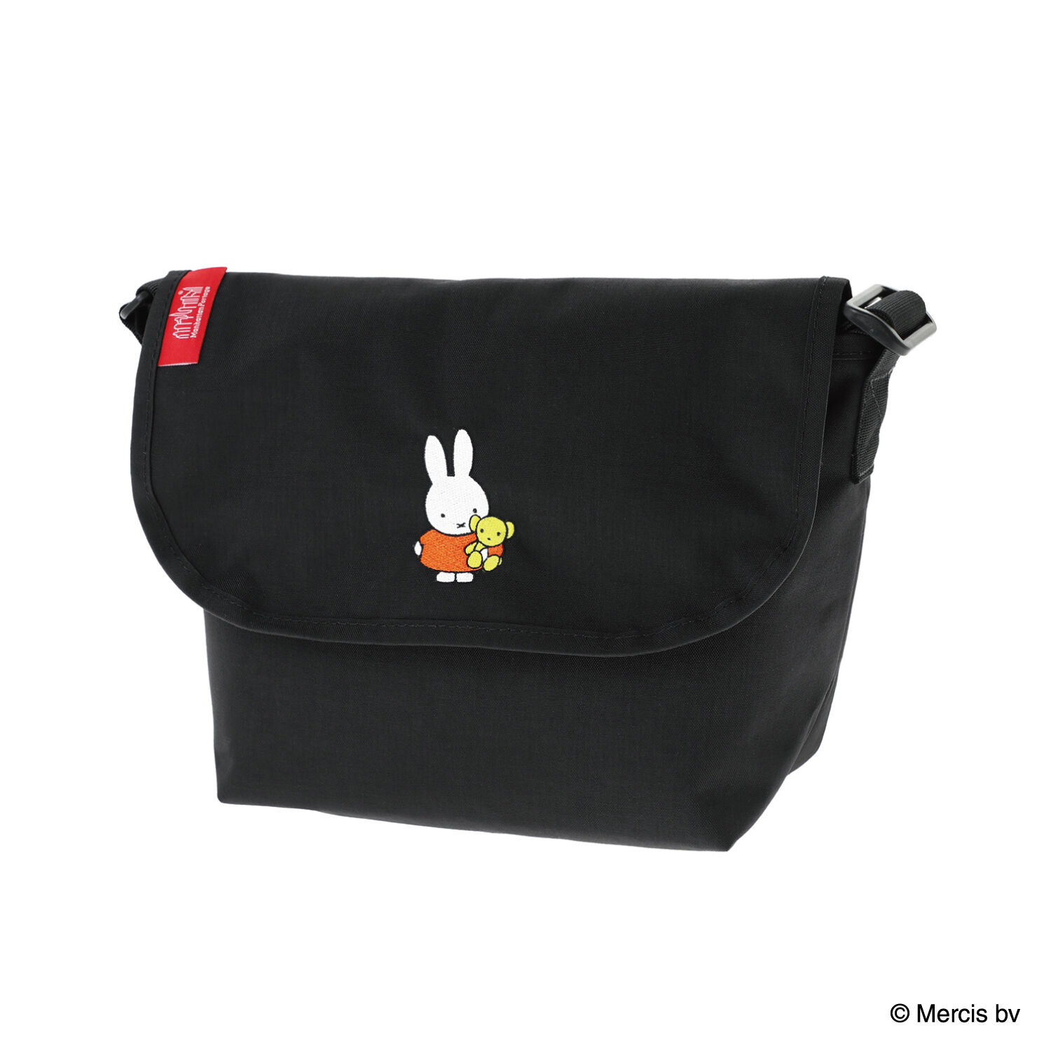 Manhattan Portage「NYLON MESSENGER BAG(SM) BACK POCKET W/ DIVIDER MAGNET 500D CORDURA MIFFY 70TH」|ショルダー・メッセンジャー|BLK