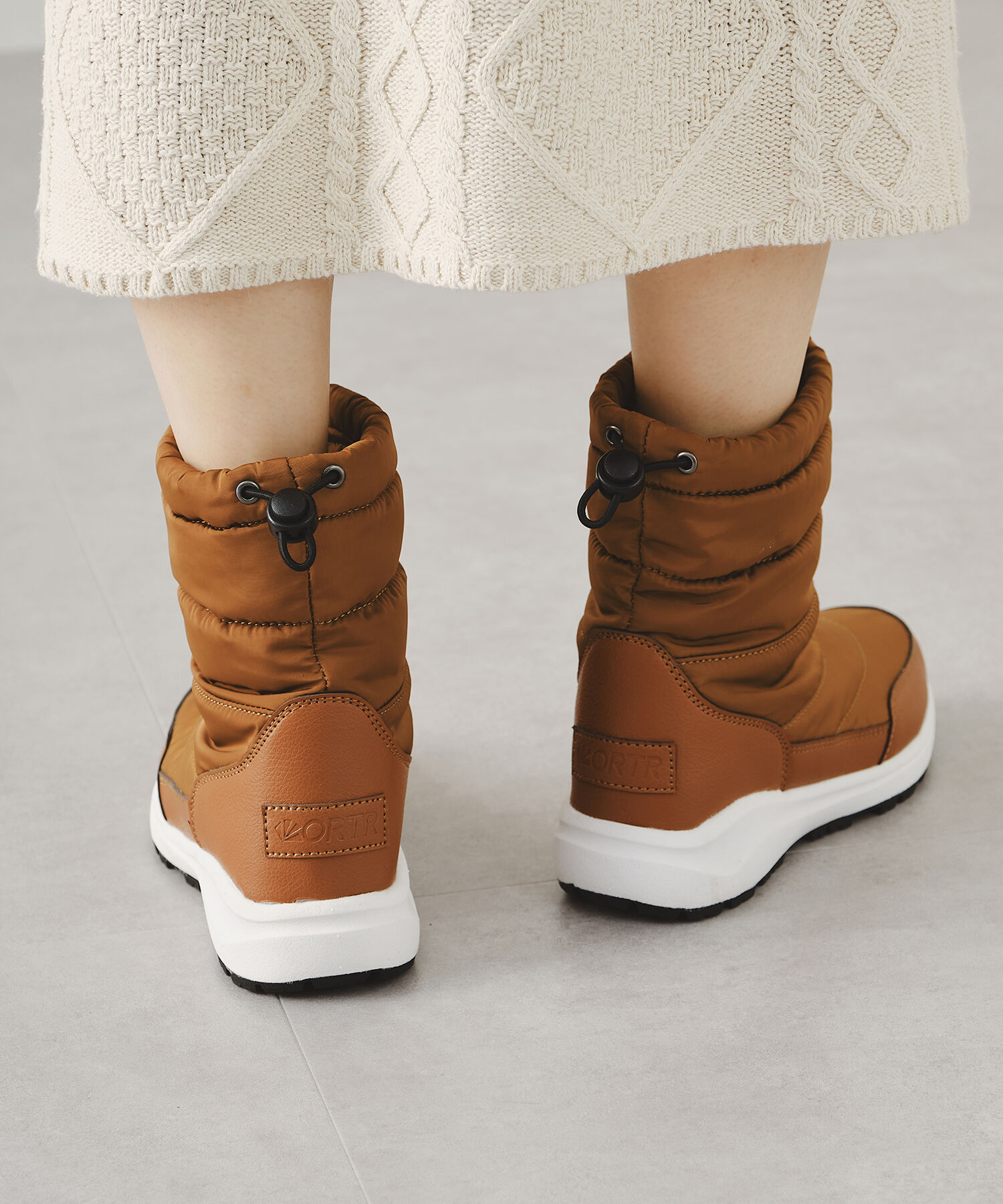 ORiental TRaffic「【 完全 防水 】 キルティング スノーブーツ /OT3401 撥水 雪 レイン」|ショートブーツ|