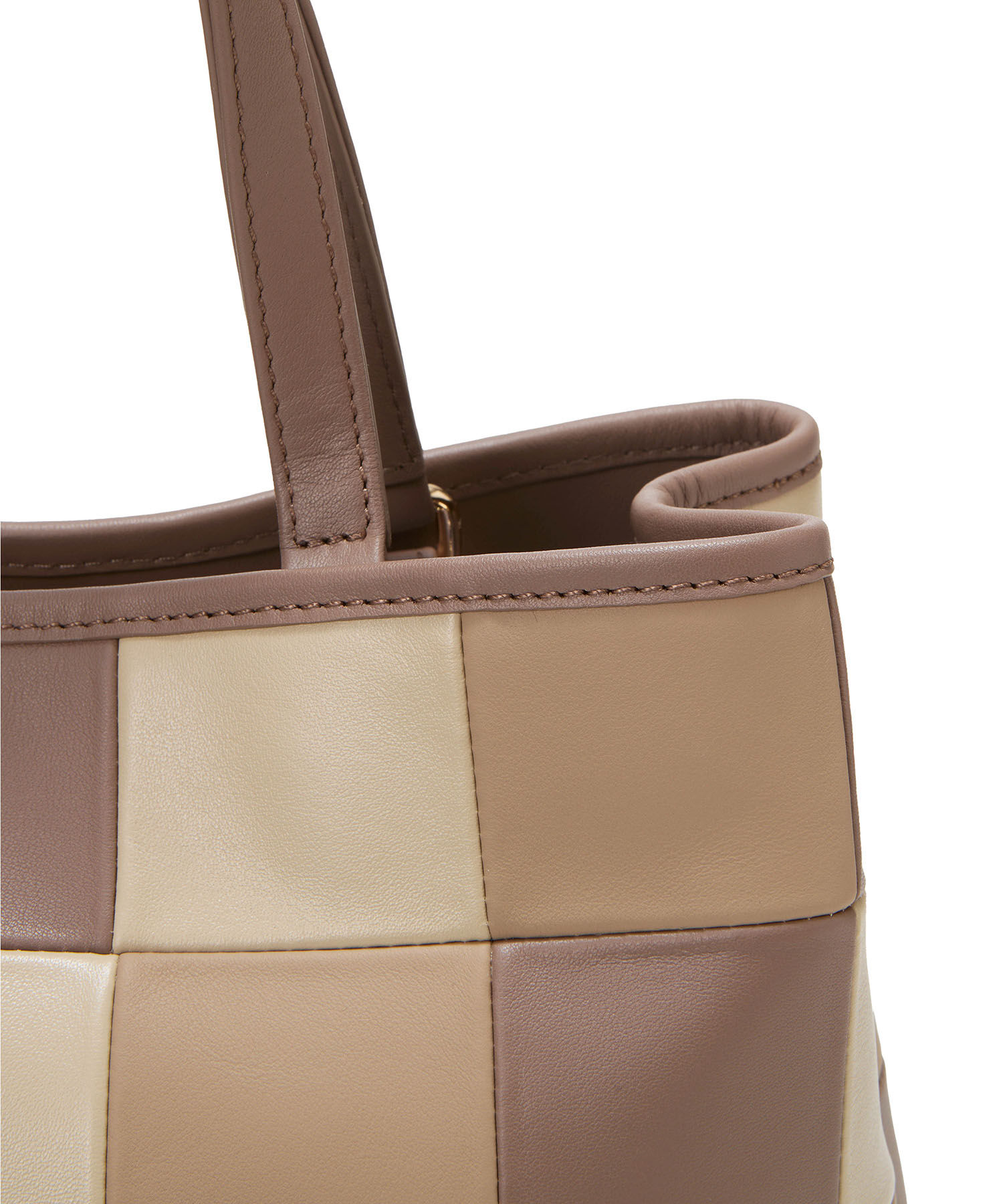 TOPKAPI TREASURE「【TREASURE TOPKAPI】スムースレザー パッチワーク ショルダー付 トートバッグ」|トートバッグ|