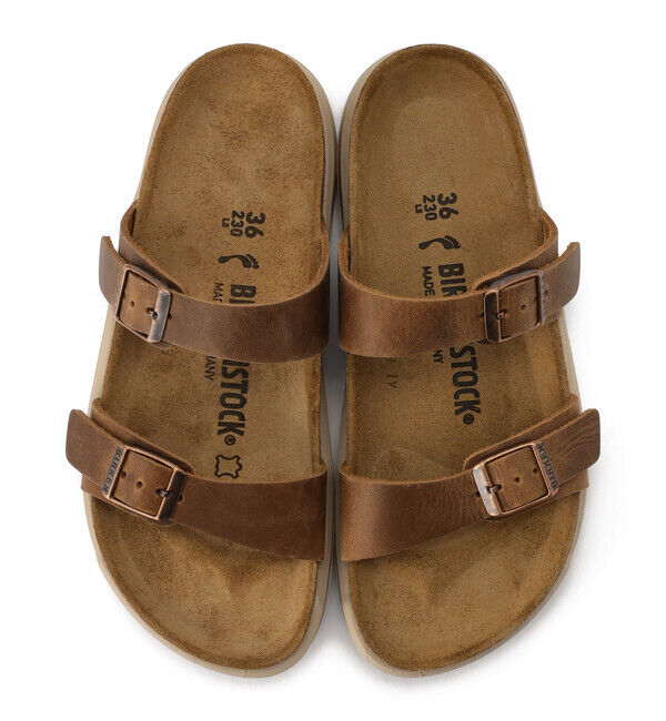 BIRKENSTOCK「【ビルケンシュトック】シエラ CT/ジンジャーブラウン ナチュラルレザー/サンダル レディース」|サンダル|