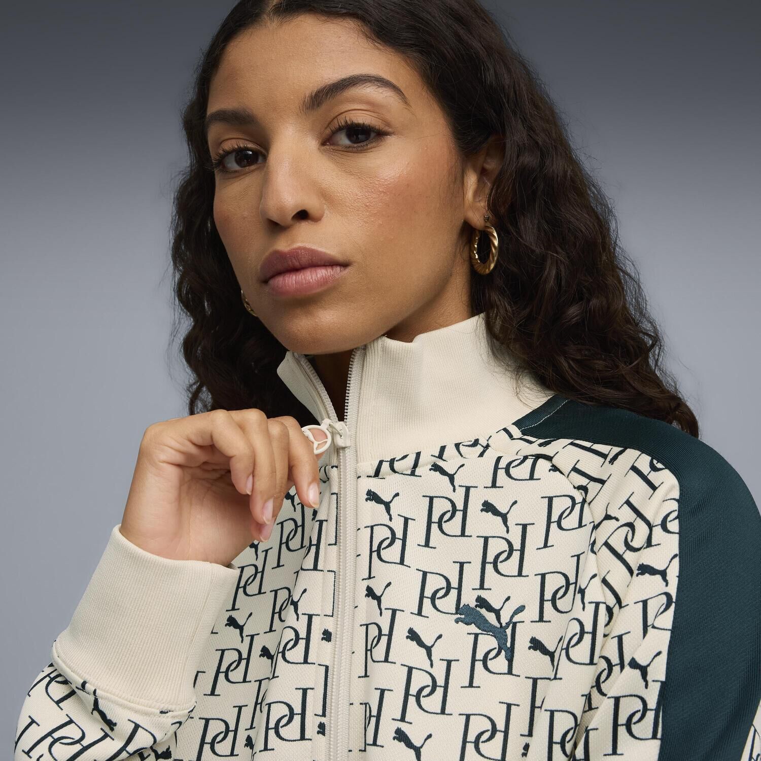 PUMA「【PUMA ｳｪｱ】W T7 AOP TRACK JACKET PT」|ポロシャツ|