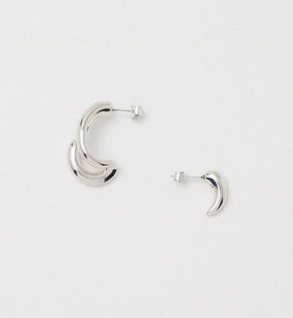 UNITED ARROWS「＜PHILIPPE AUDIBERT＞PAIGE アシンメトリー ピアス」|ピアス|SILVER