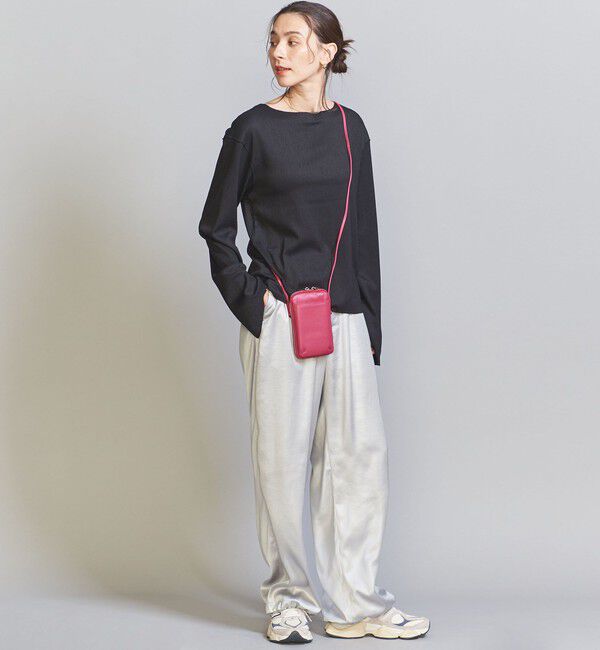 BEAUTY&YOUTH UNITED ARROWS「レザー ジップスリム ウォレットショルダー」|ショルダー・メッセンジャー|