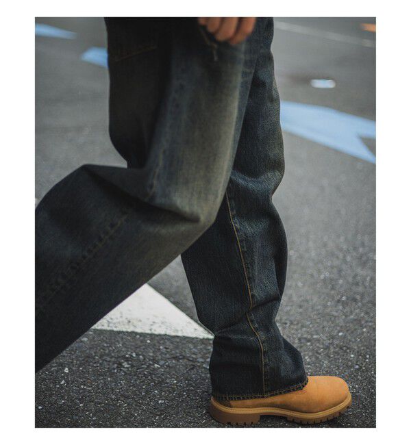 BEAMS「BEAMS / ワイドフィット デニムパンツ」|デニム|