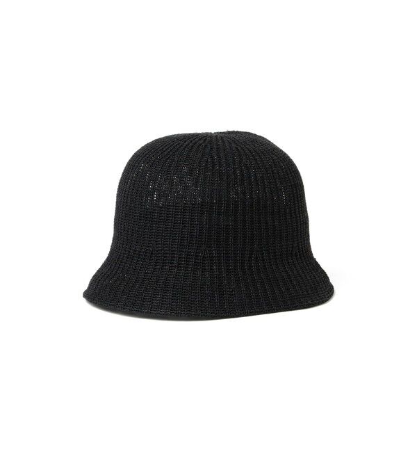 BEAMS「RACAL / Paper Knit Tulip Hat」|キャップ・キャスケット|BLACK