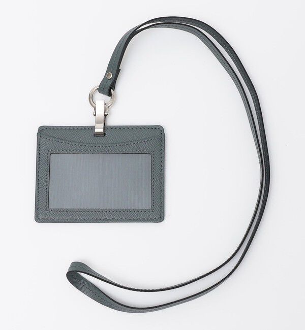 SHIPS「SHIPS: 【SAFFIANO LEATHER】イタリアンレザー IDケース」|その他|ダークグレー