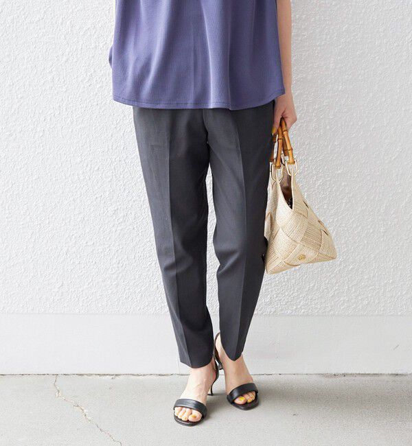 SHIPS for women「〈手洗い可能〉ドライオックス テーパード パンツ◇」|その他|チャコールグレー