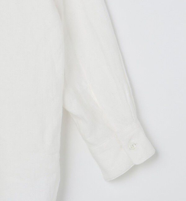 SHIPS「SHIPS: リネン キャンバス リラックスフィット バンドカラーシャツ」|シャツ・ブラウス|