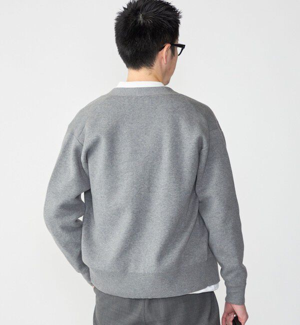 SHIPS「SHIPS: 〈手洗い可能〉 ダブルフェイス コットン カシミヤ Vネック カーディガン」|カーディガン|