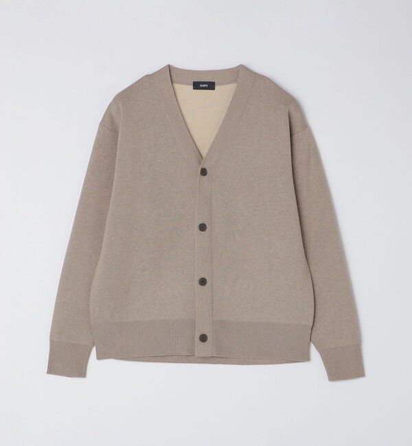 SHIPS「SHIPS: 〈手洗い可能〉 ダブルフェイス コットン カシミヤ Vネック カーディガン」|カーディガン|