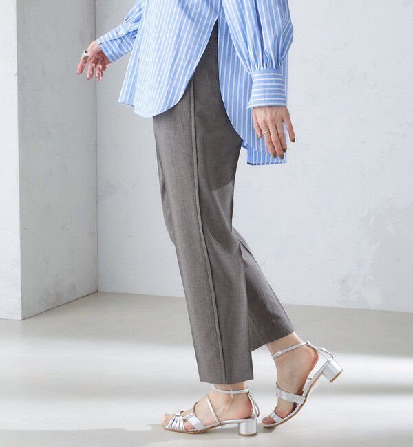 SHIPS for women「〈洗濯機可能〉サイドライン デザイン ストレッチ テーパード パンツ 24SS ◇」|その他|