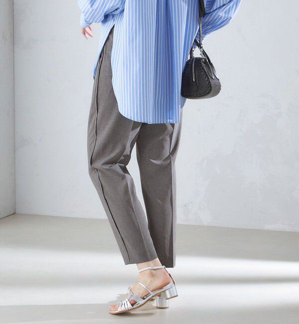 SHIPS for women「〈洗濯機可能〉サイドライン デザイン ストレッチ テーパード パンツ 24SS ◇」|その他|